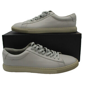 Oliver Cabell Shoes Mens Size 10 Gray Leather Low Top Made In Italy Sneakers 1F7